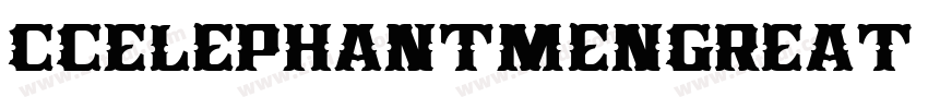 CCElephantmenGreat W字体转换